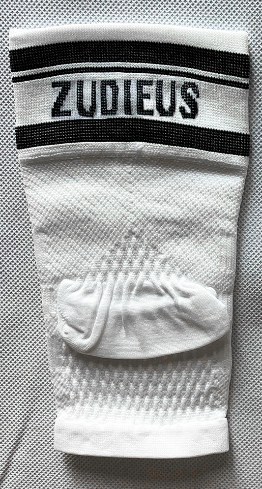 Zudieus 20-30 MMHG Graduated Compression Foot Sleeves (White)