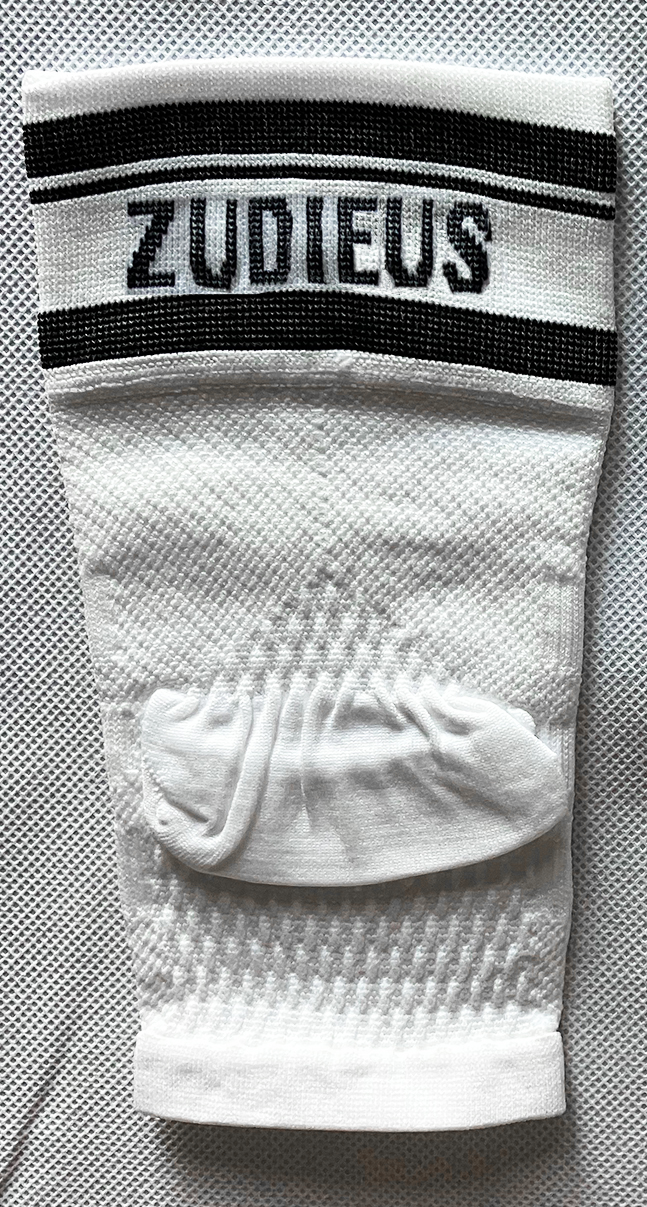 Zudieus 20-30 MMHG Graduated Compression Foot Sleeves (White)